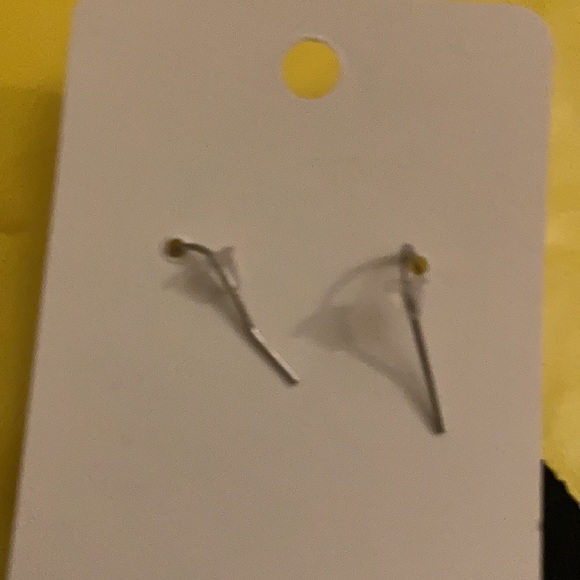 Handmade Cork Teardrop Earrings - Picture 3 of 3